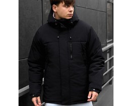 Фото - Базовая зимняя куртка Staff pix black - Men box