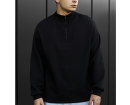 Фото - Флисовый свитшот Staff black zip oversize fleece - Men box