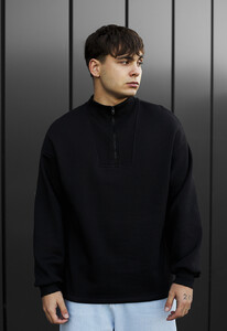 Фото - Флисовый свитшот Staff black zip oversize fleece - Men box