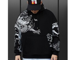Фото - Тепле оверсайз худі Staff logo & drago oversize fleece - Men box