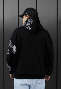 Фото - Тепле оверсайз худі Staff logo & drago oversize fleece - Men box