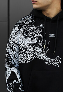 Фото - Тепле оверсайз худі Staff logo & drago oversize fleece - Men box