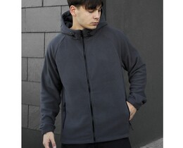 Фото - Сіре зимове худі Staff zip gray fleece - Men box