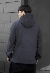 Фото - Сіре зимове худі Staff zip gray fleece - Men box