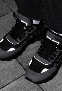 Фото - Зимние мужские кроссовки Staff black & gray reflective - Men box