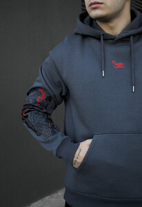 Фото - Молодіжне худі на флісі Staff logo & red eyes oversize fleece - Men box