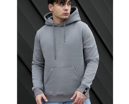 Фото - Однотонне зимове худі Staff gray basic fleece - Men box