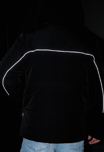 Фото - Молодежная зимняя куртка Staff im black reflective - Men box