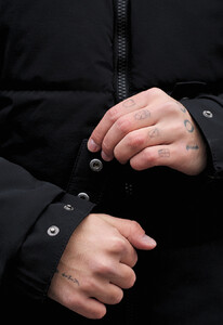 Фото - Молодежная зимняя куртка Staff im black reflective - Men box