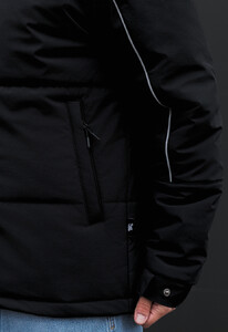 Фото - Молодежная зимняя куртка Staff im black reflective - Men box