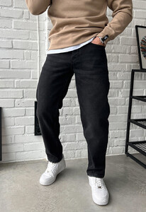 Фото - Утепленные джинсы черного цвета Staff black regular - Men box