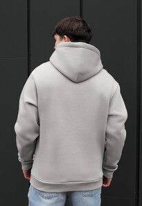 Фото - Сіре худі на флісі Staff start doing oversize fleece - Men box
