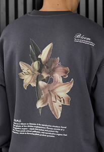 Фото - Теплый свитшот с принтом на спине Staff bloom oversize fleece - Men box