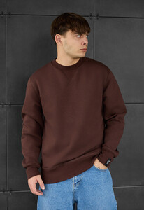 Фото - Однотонный коричневый свитшот Staff brown basic fleece - Men box