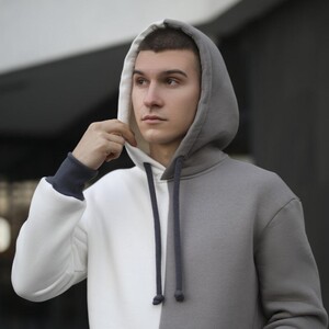 Фото - Триколірне утеплене худі Pobedov 1Touch - Men box
