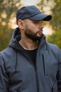 Фото - Чоловіча кепка від Intruder soft shell сірого кольору - Men box