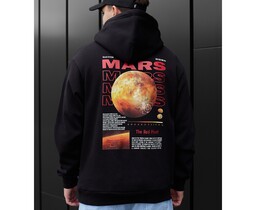 Фото - Худі з принтом на спині Staff mars oversize fleece - Men box