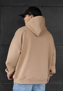 Фото - Базовое худи на флисе Staff light brown basic oversize fleece - Men box