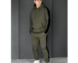 Фото - Зимний костюм цвета хаки Staff lo khaki & black fleece - Men box