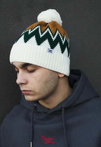 Фото - Зимняя шапка Staff mix pattern pompon - Men box