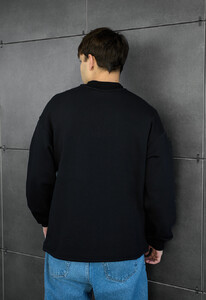 Фото - Базовий теплий світшот Staff black2 zip oversize fleece - Men box