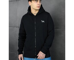 Фото - Чорне тепле худі Staff zip black logo fleece - Men box