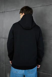 Фото - Чорне тепле худі Staff zip black logo fleece - Men box
