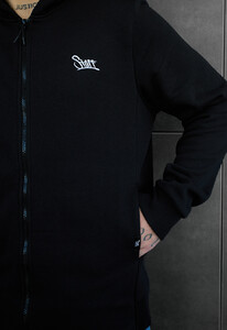 Фото - Чорне тепле худі Staff zip black logo fleece - Men box