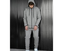 Фото - Повседневный костюм Staff tr zip gray melange fleece - Men box