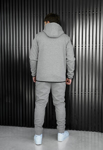 Фото - Повседневный костюм Staff tr zip gray melange fleece - Men box