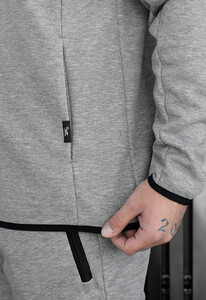 Фото - Повседневный костюм Staff tr zip gray melange fleece - Men box