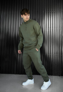 Фото - Теплый костюм цвета хаки Staff tap khaki fleece - Men box