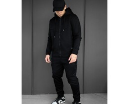 Фото - Спортивный костюм на флисе Staff tr zip black fleece - Men box