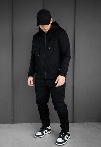 Фото - Спортивный костюм на флисе Staff tr zip black fleece - Men box