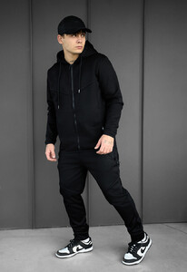 Фото - Спортивный костюм на флисе Staff tr zip black fleece - Men box