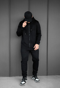 Фото - Спортивный костюм на флисе Staff tr zip black fleece - Men box