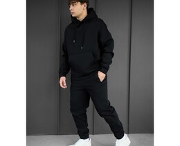 Фото - Мужской зимний костюм Staff nod black oversize fleece - Men box