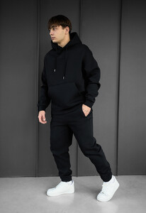 Фото - Мужской зимний костюм Staff nod black oversize fleece - Men box