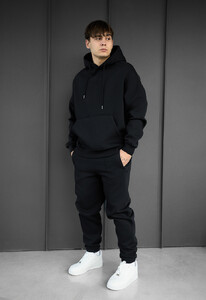 Фото - Мужской зимний костюм Staff nod black oversize fleece - Men box