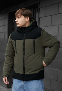Фото - Мужская куртка на зиму Staff she khaki & black - Men box