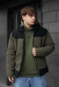 Фото - Мужская куртка на зиму Staff she khaki & black - Men box
