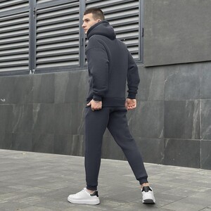 Фото - Чоловічий теплий костюм Pobedov Space темно-сірого кольору - Men box