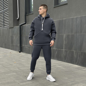 Фото - Чоловічий теплий костюм Pobedov Space темно-сірого кольору - Men box