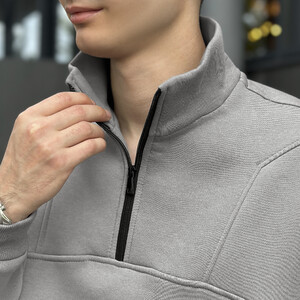 Фото - Зимовий чоловічий костюм Pobedov Grand сталевого кольору - Men box