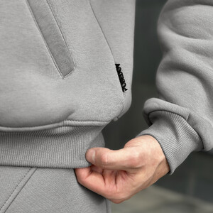 Фото - Зимовий чоловічий костюм Pobedov Grand сталевого кольору - Men box