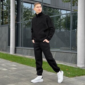 Фото - Зимовий чоловічий костюм Pobedov Grand чорного кольору - Men box