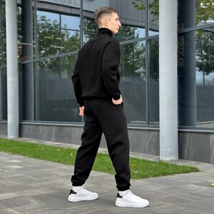 Фото - Зимовий чоловічий костюм Pobedov Grand чорного кольору - Men box