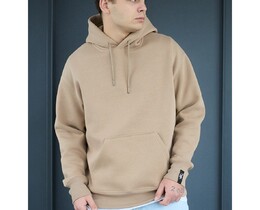 Фото - Світло-коричневе худі Staff light brown basic oversize fleece - Men box