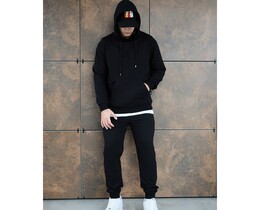 Фото - Универсальный спортивный костюм Staff vit black basic - Men box