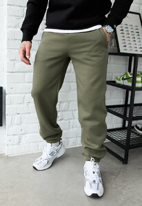 Фото - Чоловічі спортивки на флісі Staff lu khaki fleece - Men box